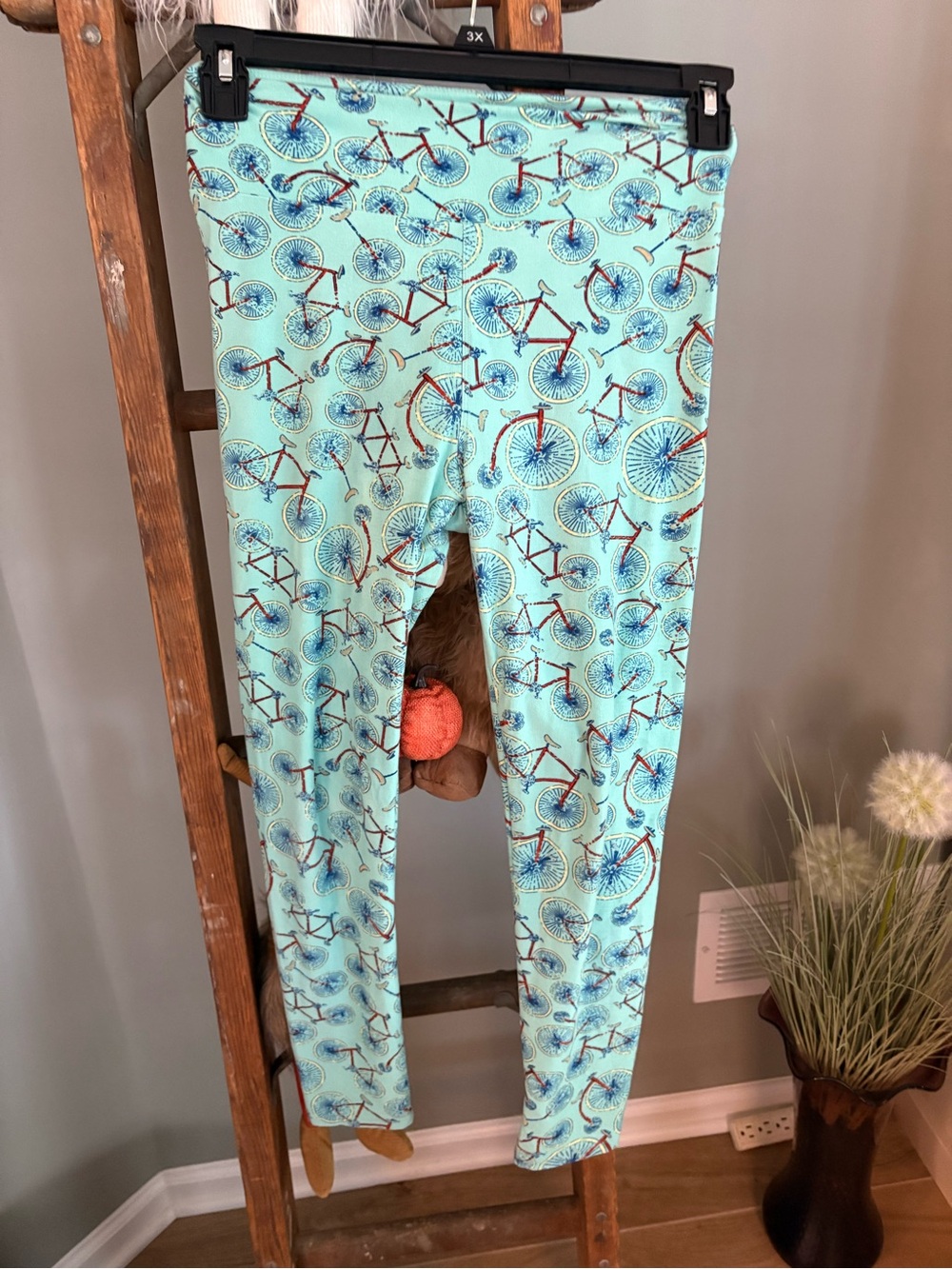 LuLaRoe Bicycle Print one size fits most Leggings